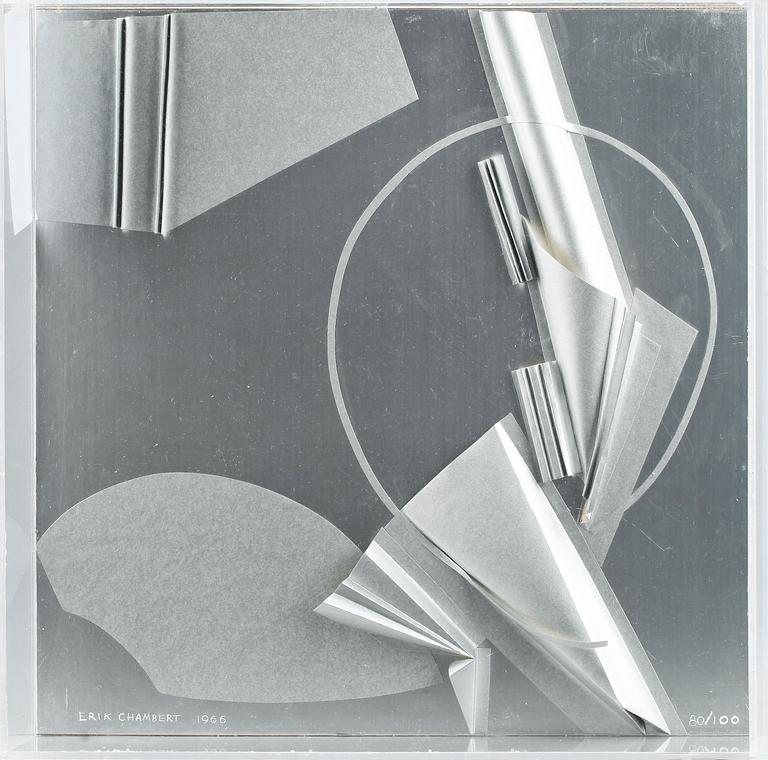 ERIK CHAMBERT, multipel i plexiglas, sign o dat 1966 nr 80/100.