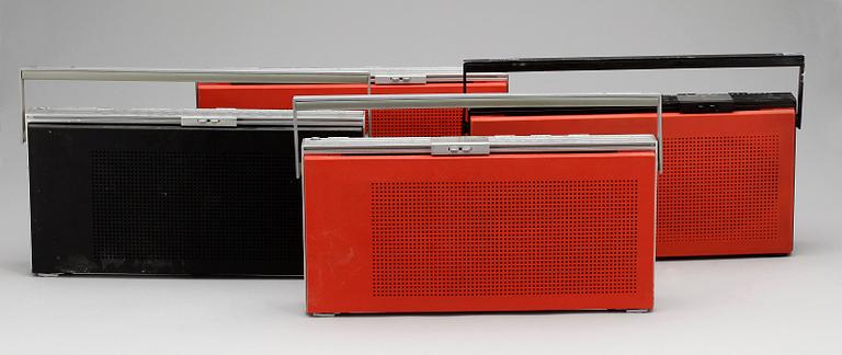 RADIOR, 4 st, Jakob Jensen, Bang & Olufsen A/S, Formgivna 1971.