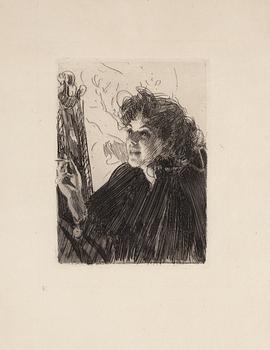 172. Anders Zorn, "Girl with a cigarette II".