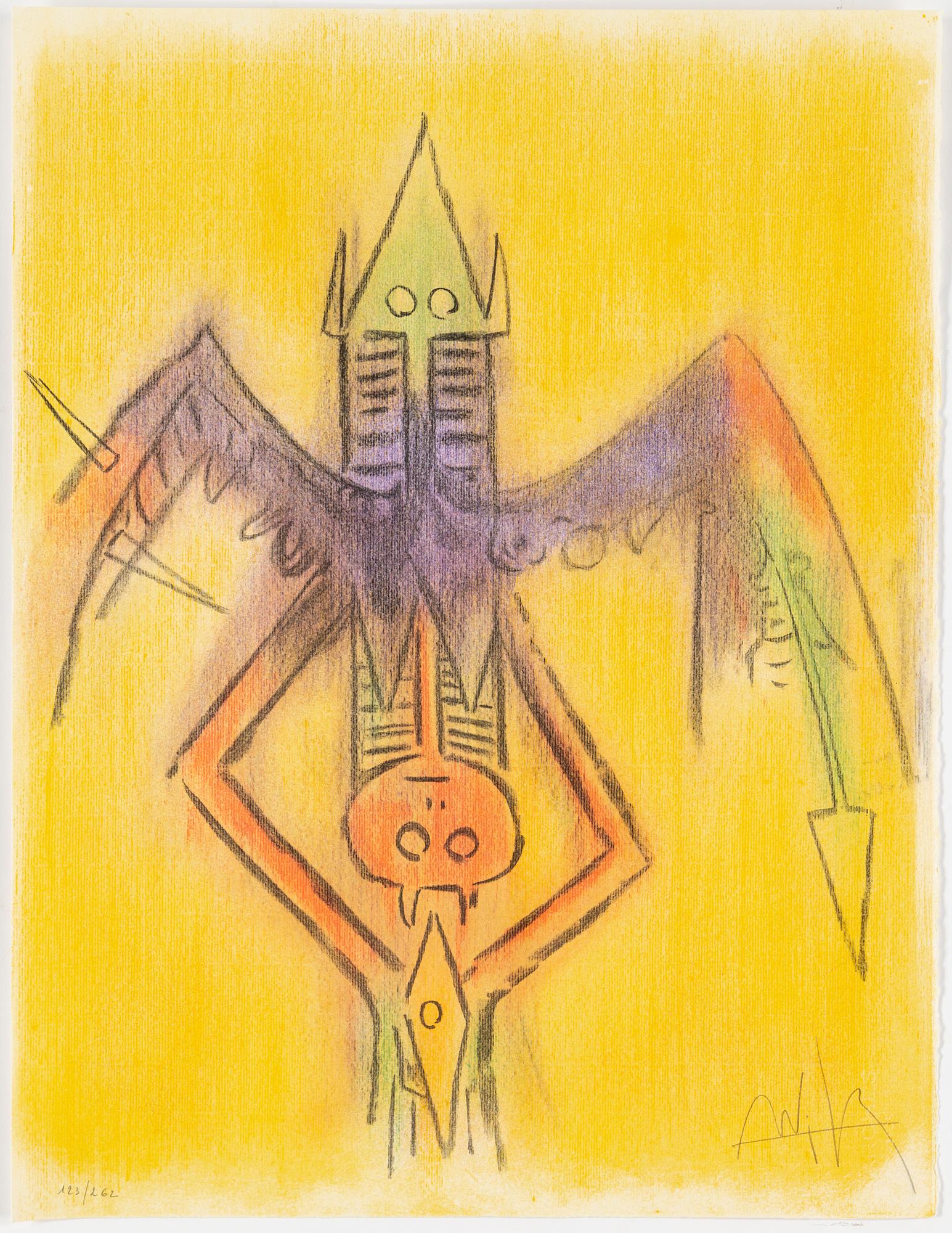 WIFREDO LAM, PORTFOLIO with 10 lithographs in colour, signed 123/262.