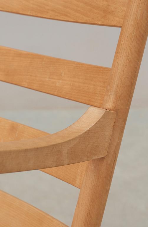 A Hans J Wegner ash 'CH-45' rocking chair, by Carl Hansen & Son, Denmark.