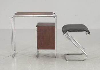 SMINKBORD, STOL och SPEGEL, funkis, 1939/40-tal.