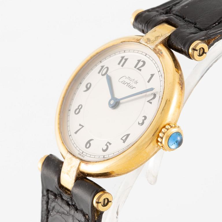 must de CARTIER, VLC, armbandsur, 24 mm.