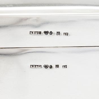 Sikarirasia, hopeaa, KB & Co, Silver- o Repverkstad Bourdette, Kristianstad 1920.