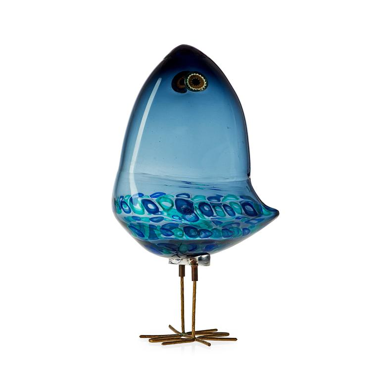 An Alessandro Pianon 'Pulcino' glass bird, Vistosi, Italy 1960's.