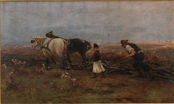 László Pataky, Ploughing.