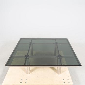 Tobia Scarpa, A late 1960s Knoll chrome and glass coffee table.