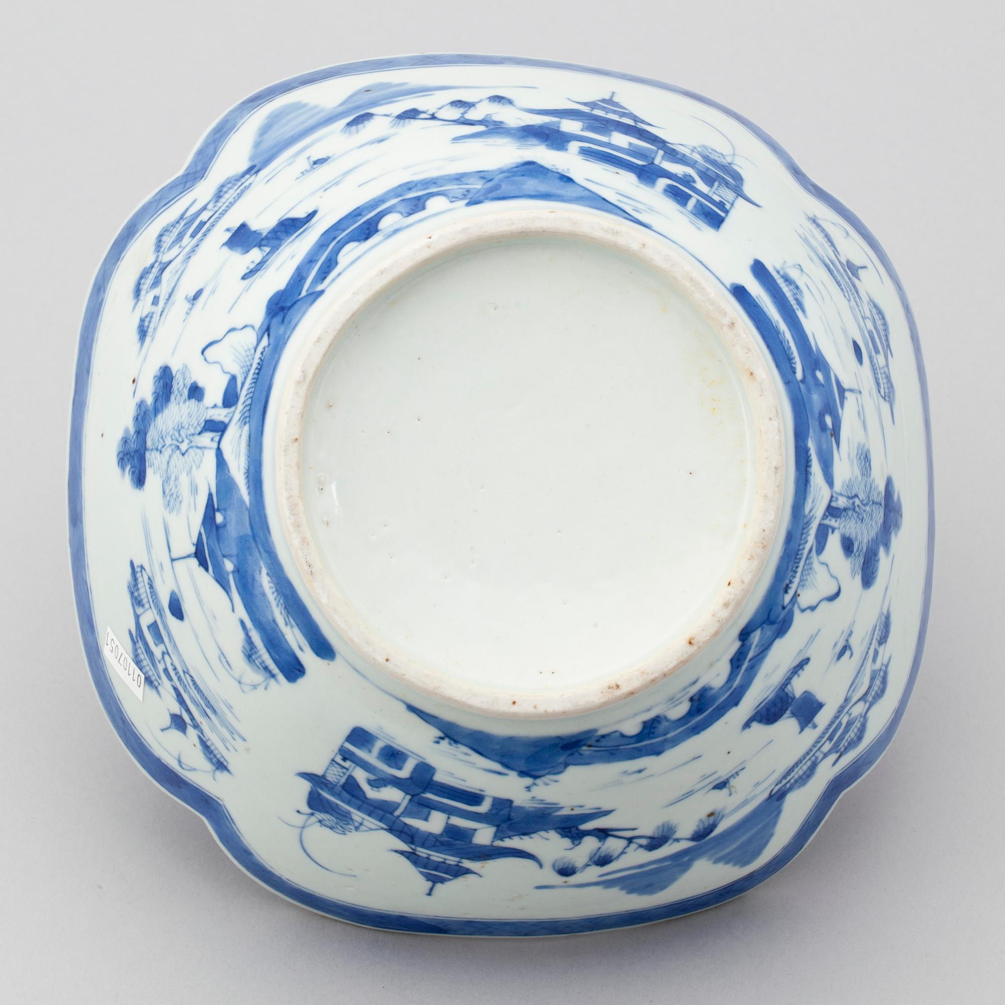PARTI PORSLIN, 4 delar, Kina, 1800-tal.