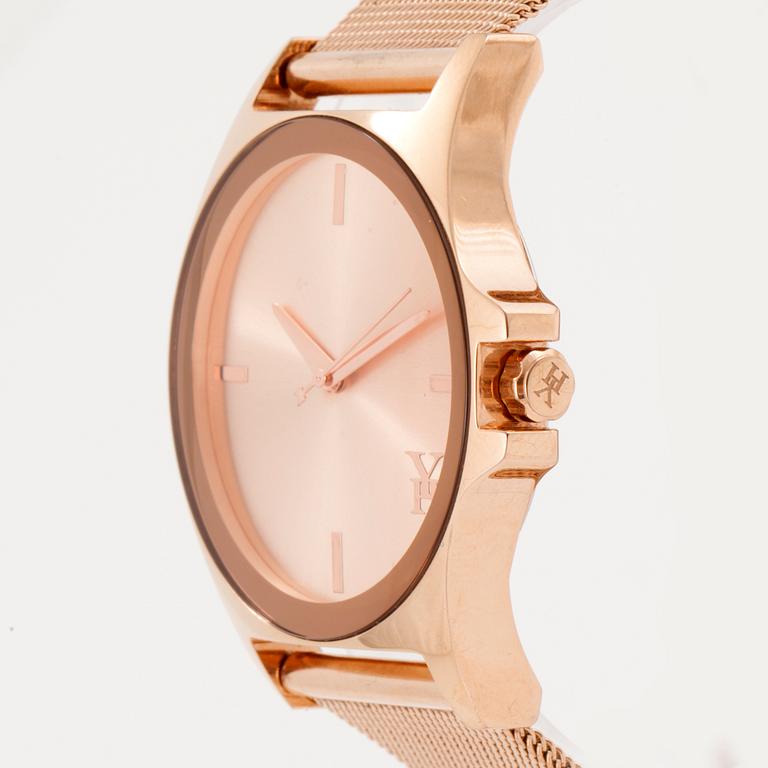 YVETTE HASS, Mesh Rosé, armbandsur, 36 mm,