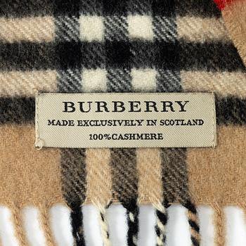 Burberry, A bag and a scarf.