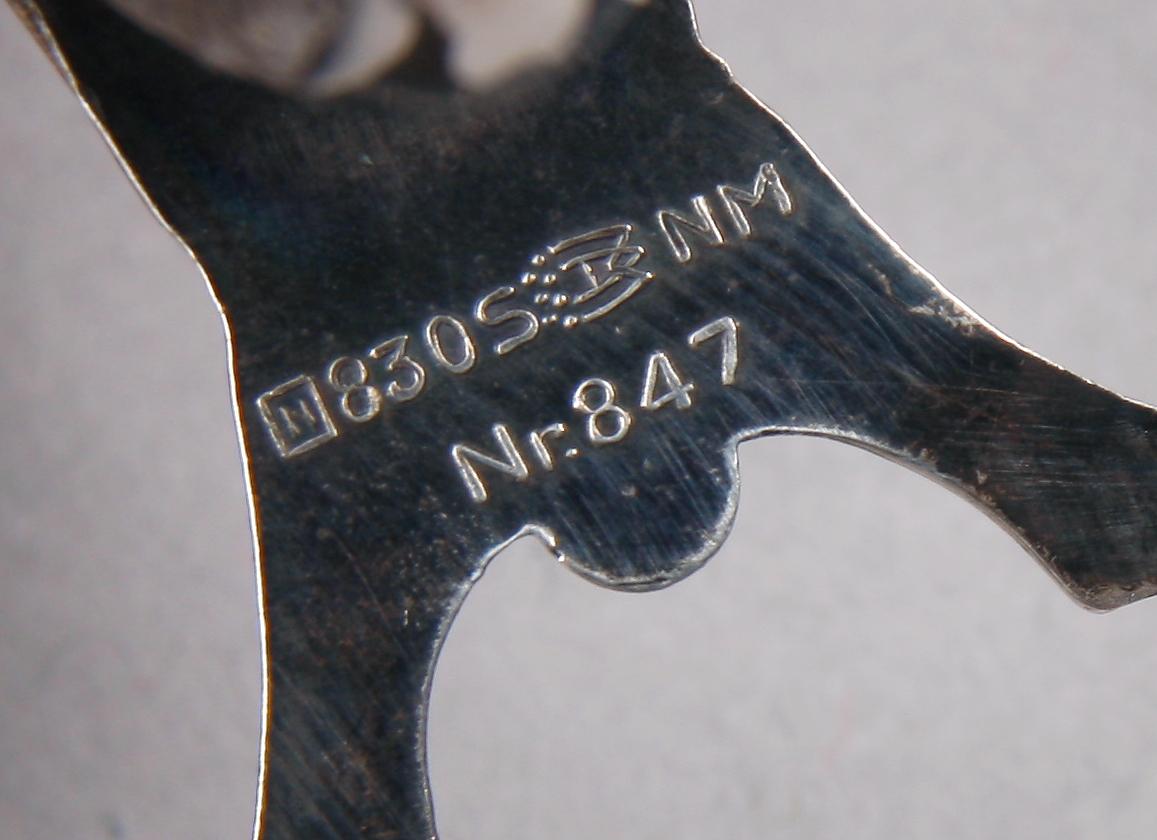 PARTI SILVER, 5 delar, bla London 1905.