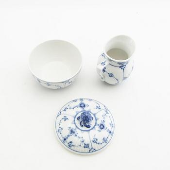 Service, approx. 29 pcs "Blue Fluted" Royal Copenhagen Denmark porcelain.