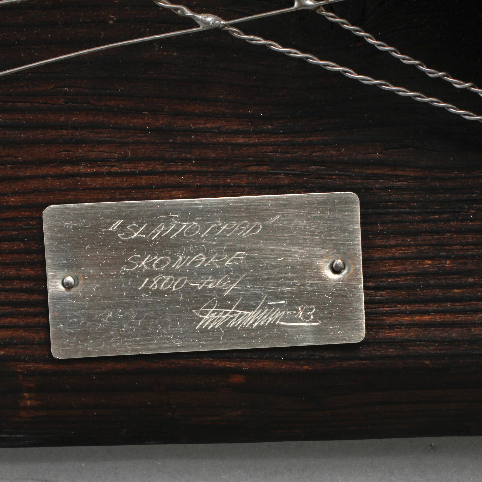 URBAN STRÖM, 2 st, väggskulpturer, signerade och daterade -82 och -83.