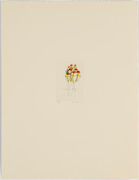 STEN EKLUND, etching, hand coloured, 1981, signed and numbered 36/50.