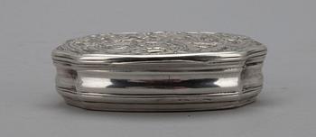 SNUSDOSA, silver 1700-tal. Vikt 84 g.