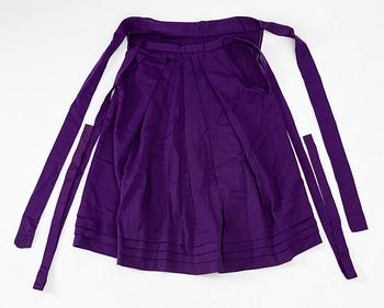 Kimono (five pieces), partially cotton, two pairs of shoes, one pair of socks, and a parasol, Japan, 20th century.