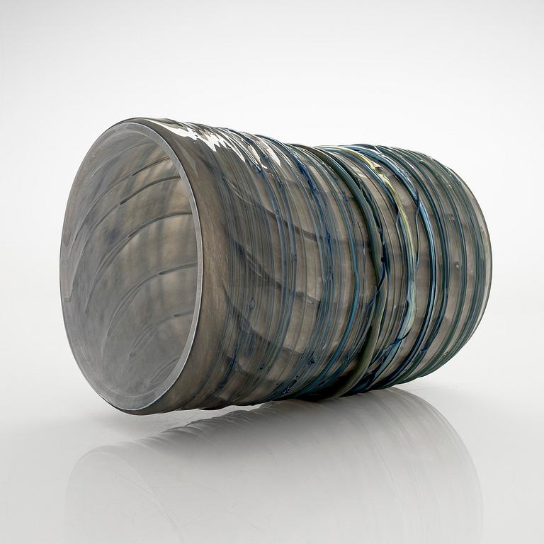 Tiina Nordström, an art glass signed Tiina Nordström, Nuutajärvi 1994.