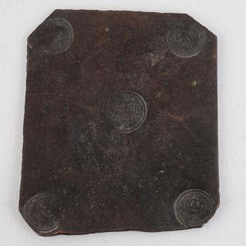 Karl XII, plåtmynt, 2 daler silvermynt, 1713.