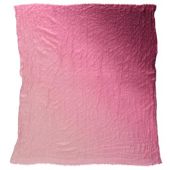 830. LOUIS VUITTON, a pink and purple silk and wool shawl.