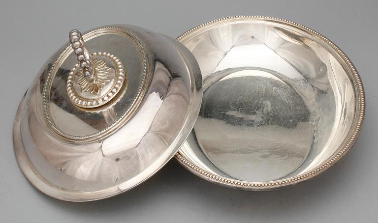 DUBBELKAROTT, nysilver, England 1900-tal.