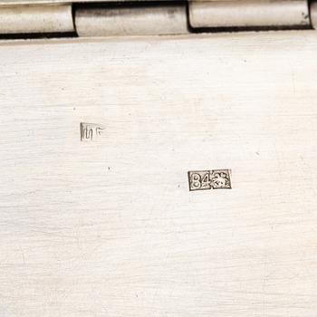 A Russian Silver Niello Snuffbox, Moscow 1893.