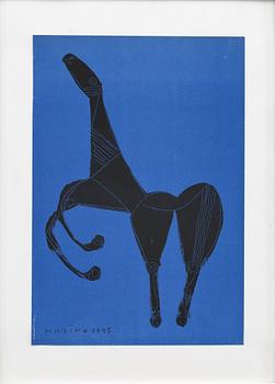MARINO MARINI, originalfärglitografi, ur XX:e siècle, tryckt hos Mourlot 1955, signerad i trycket.