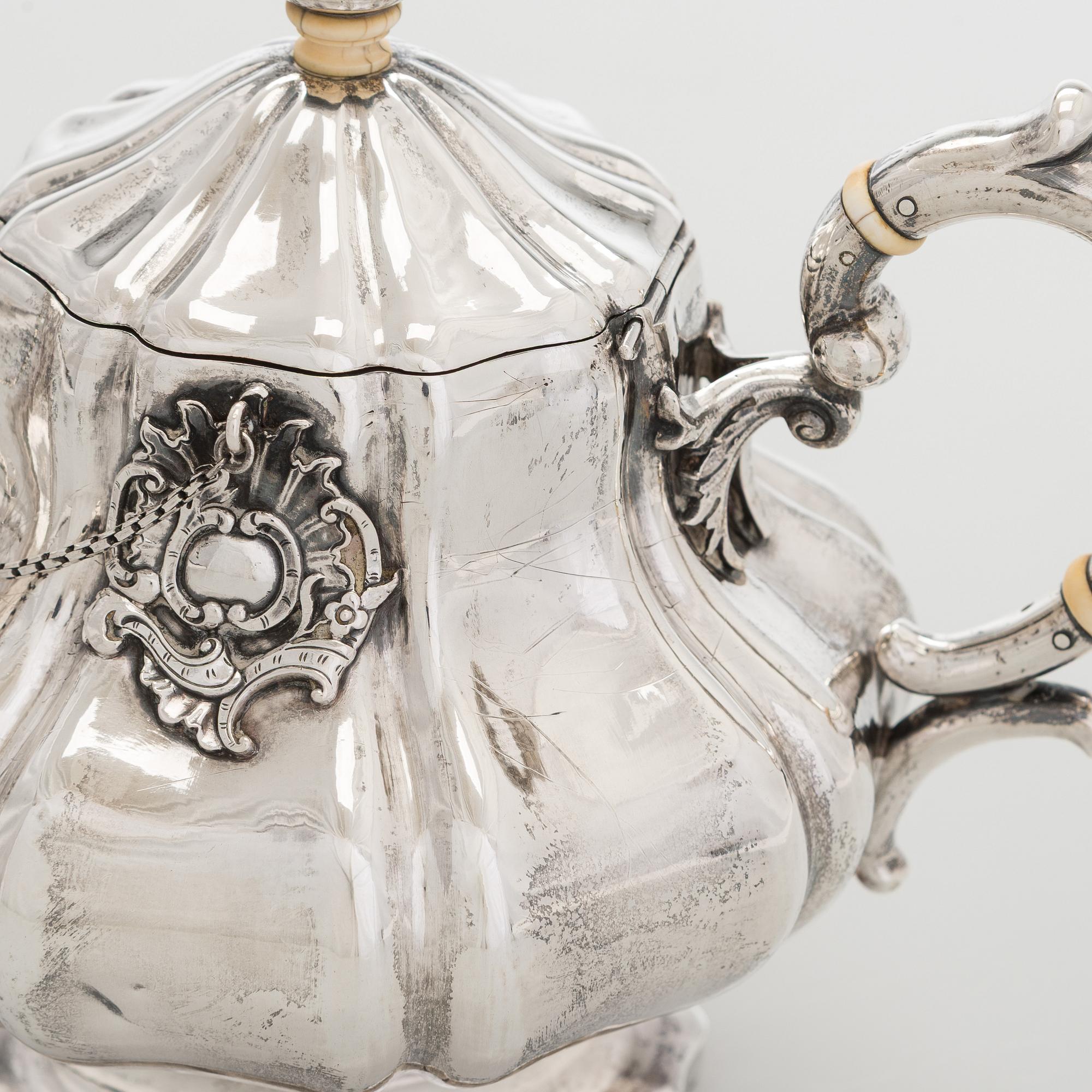 Jakob Wiberg, tekanna, silver. Moskva 1848.