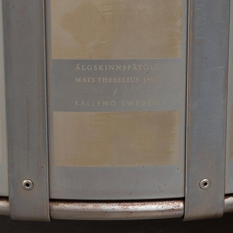 Mats Theselius, fåtölj, "Älgskinnsfåtöljen", Källemo ca 1991.