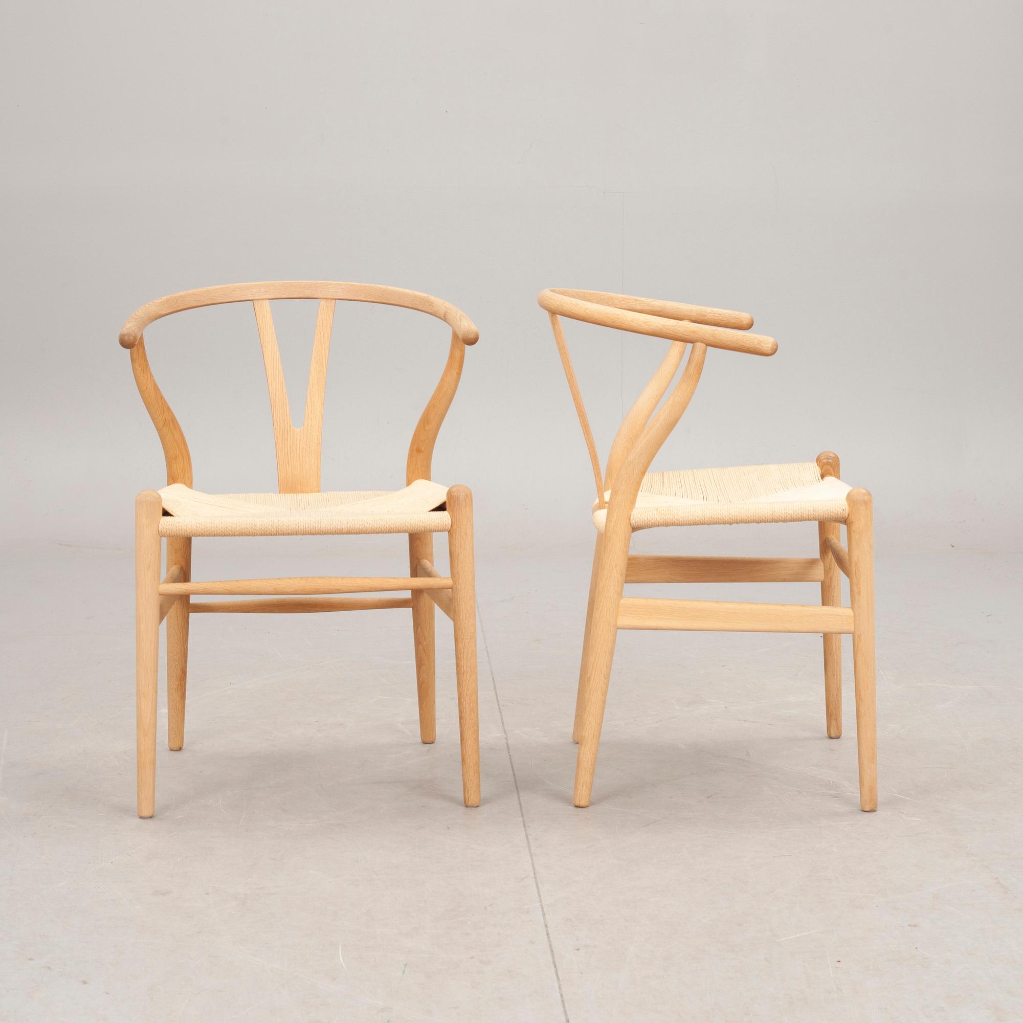 STOLAR, 6 st, "Y-stolen", Hans J. Wegner, Carl Hansen & Son.