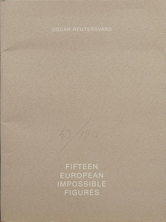 OSCAR REUTERSVÄRD, färglitografier 15 st i mapp signerade och numrerade 43/190.