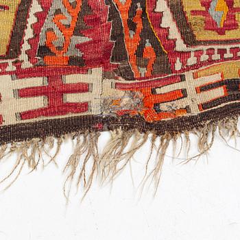 A carpet, Antique Anatolian Kilim, ca 368 x 152 cm.