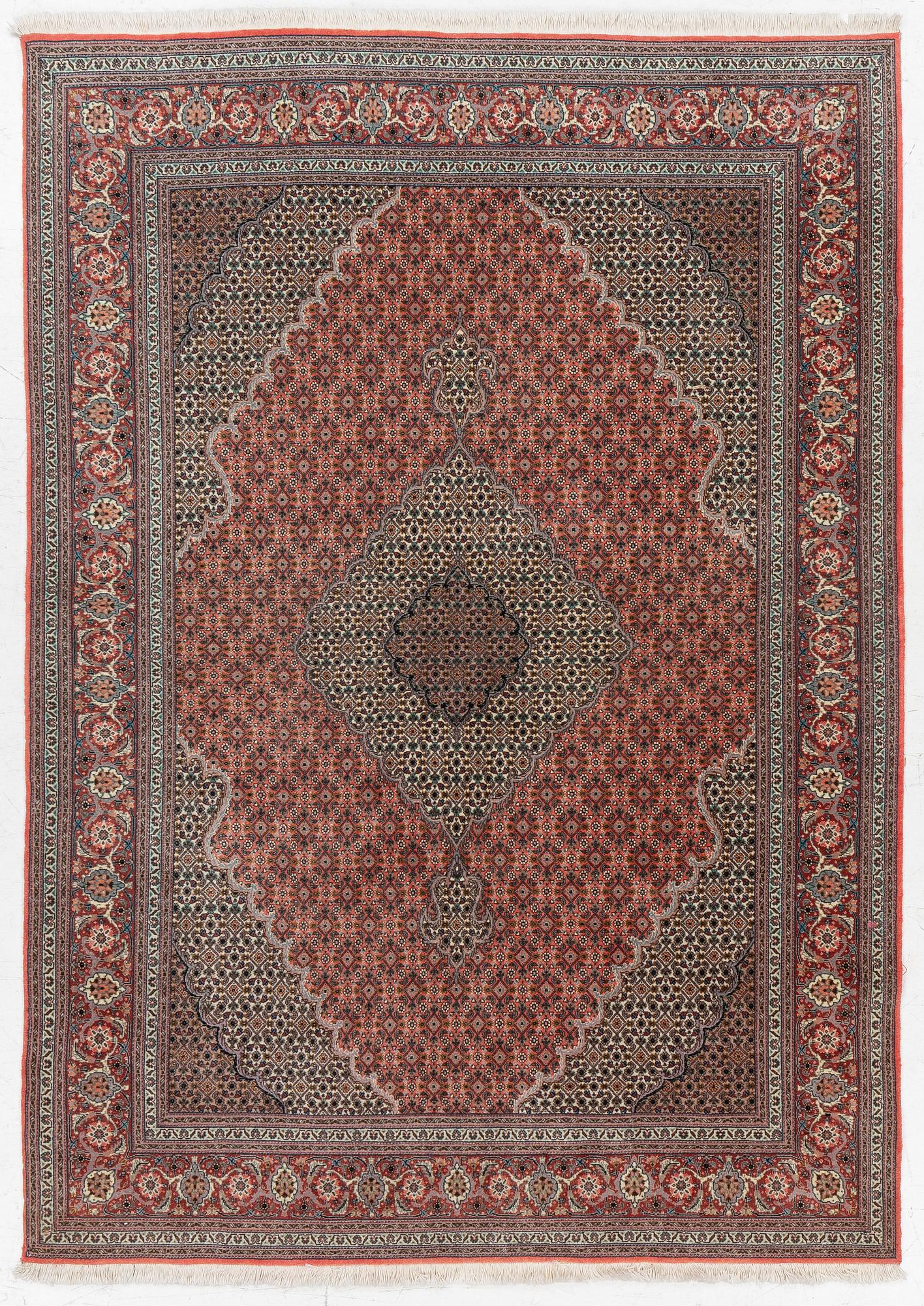 Rug, Tabriz, approx. 215 x 150 cm.