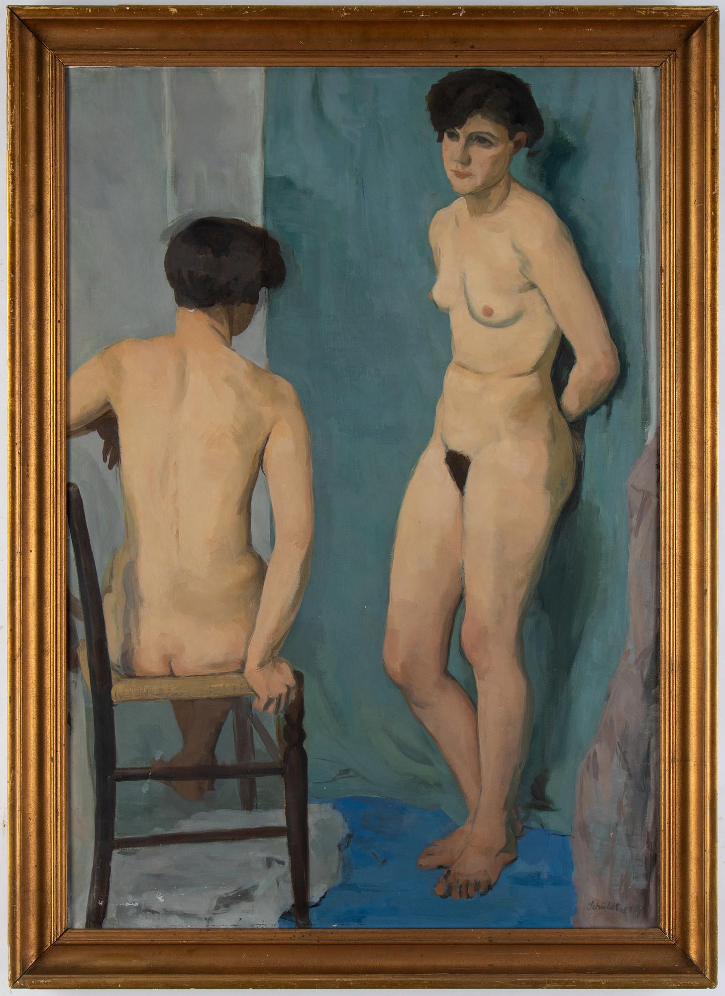 Fritiof Schüldt, olja på duk, signerad och daterad -27.