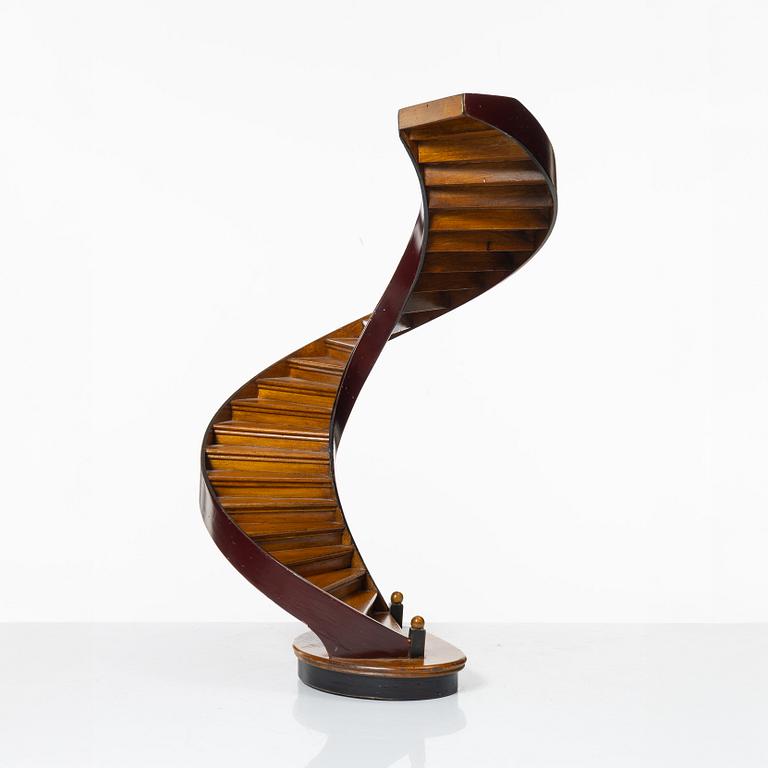 Model of a staircase, early 20th century.