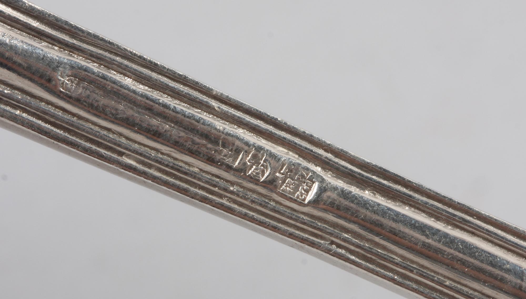 SKED samt GRÄDDSNIPA, silver, Sverige, bl.a. 1858.