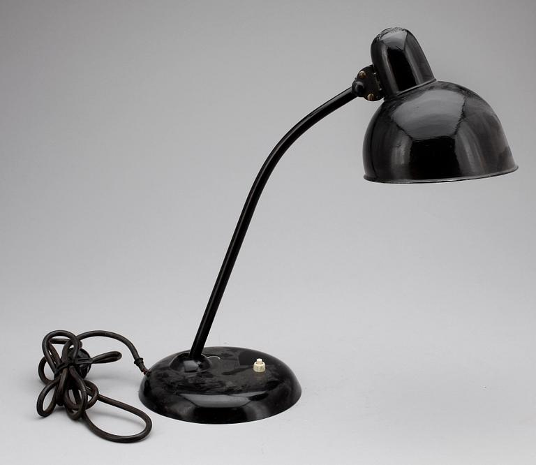 BORDSLAMPA, modell nr 6556, Christian Dell, Gebr. Kaiser Dell, Tyskland, formgiven 1934.