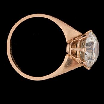 RING, briljantslipad diamant, 4.01 ct.