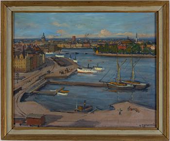 Gunnar Zetterström, oil on panel, signed.