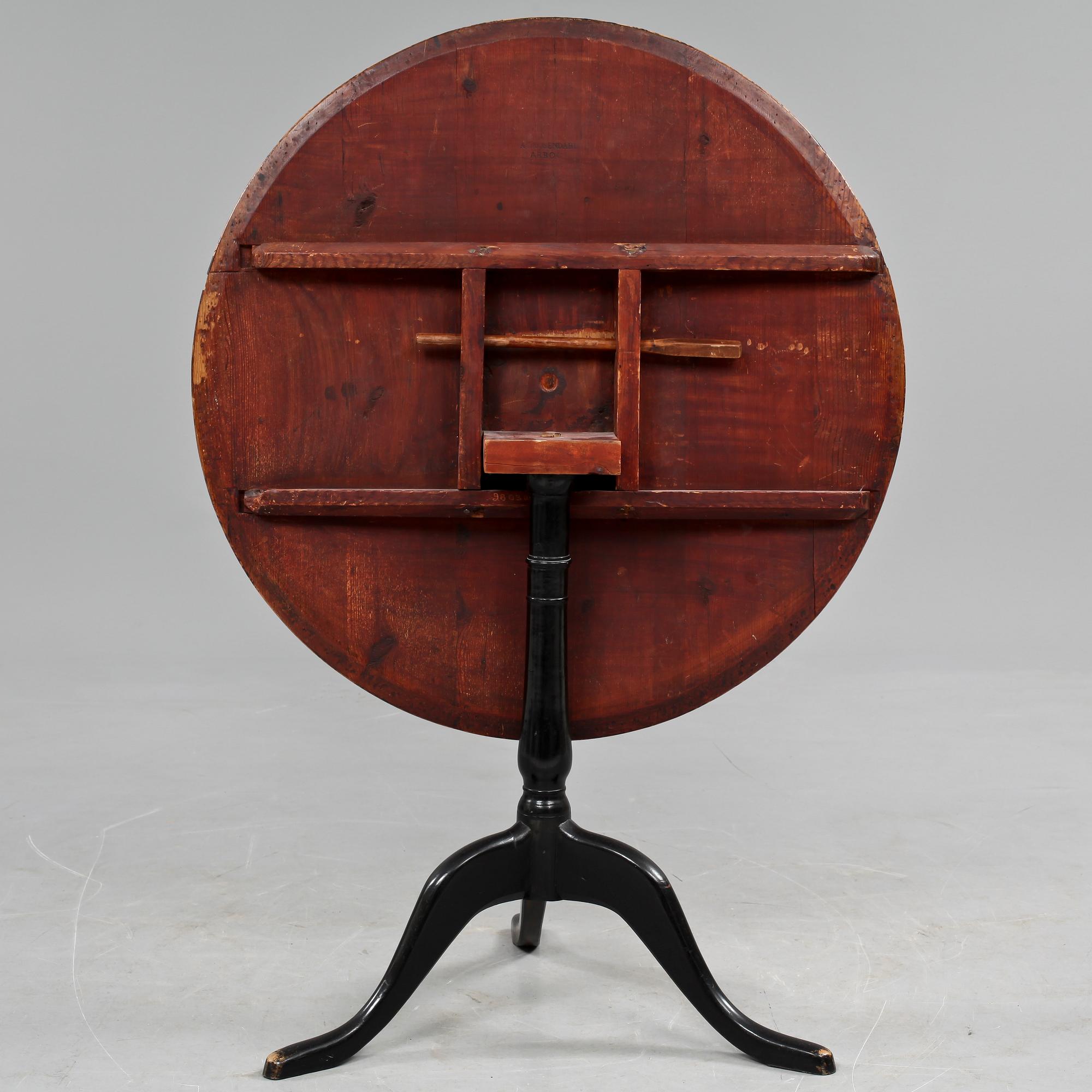 FÄLLBORD, Anders Jacob Rosendahl, Arboga, tidigt 1800-tal.