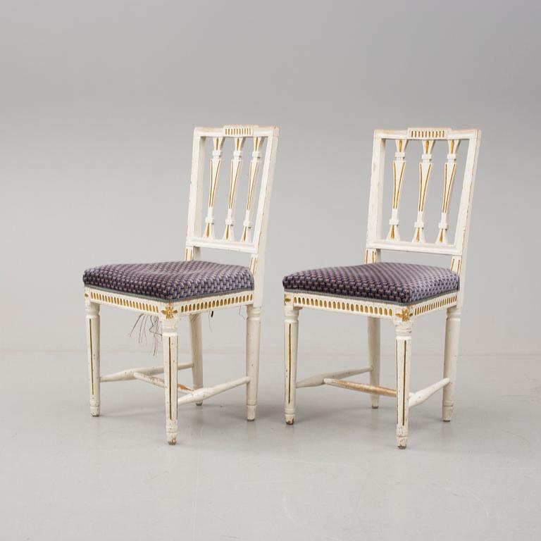 STOLAR, 6 st. Gustaviansk provins, 1700-talets slut.