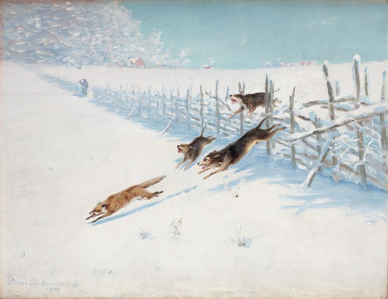 Alexis Ankarcrona, Fox hunt.