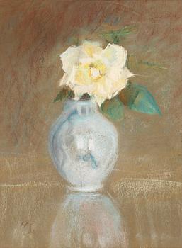 241. Helene Schjerfbeck, Roses in a vase.