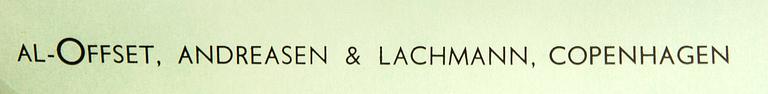 Otto Nielsen, affisch 'Africa by SAS Scandinavian Airlines Systems', omkring 1958.