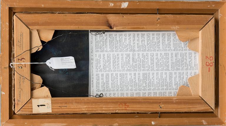 LENNU JUVELA, olja på duk, signerad och daterad 1921 även a tergo.