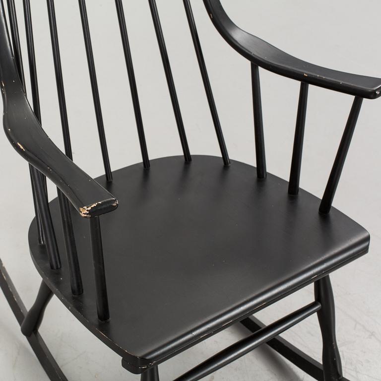 A ROCKING CHAIR BY LENA LARSSON "BOHEM" NESTO NÄSSJÖ, SECOND HALF OF 20TH CENTURY.