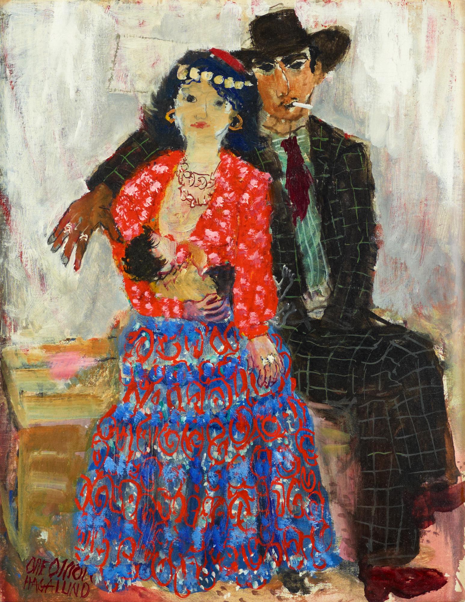Olle Olsson-Hagalund, The Spanish family.