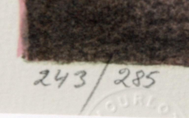 LENNART JIRLOW, färglitografi, sign o numr 243/285.