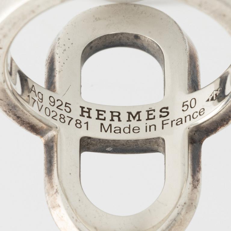 Hermès ring silver.