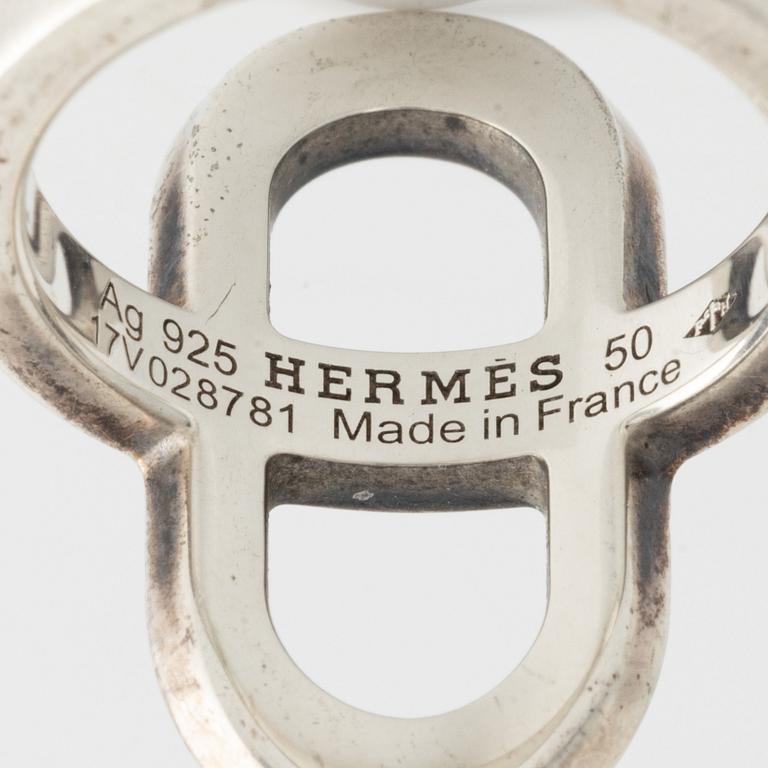 Hermès ring silver.