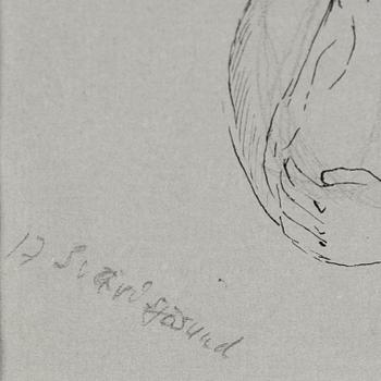 PETER WEISS, ink on paper.